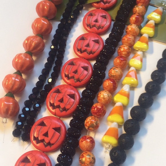 Other - Halloween Beads /Jewelry Making / Crafts-7 Strands